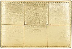 Cassette Card Holder in Metallic Gold