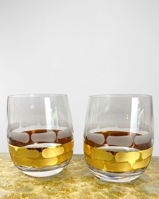 Truro Gold Stemless Wine Glasses, Set of 2