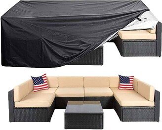 Outdoor Furniture Cover Waterproof Large Seating Protection - 126x63x29