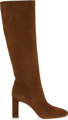 Manzoni 85MM Suede Knee-High Boots