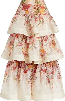 Wonderland Tiered Midi-Skirt