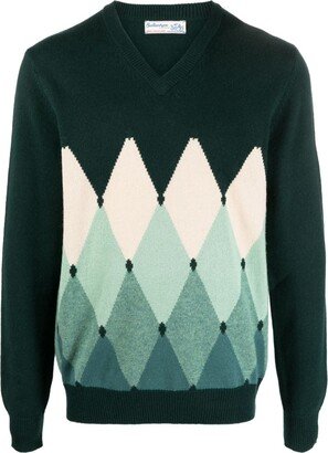 Rhombus cashmere jumper