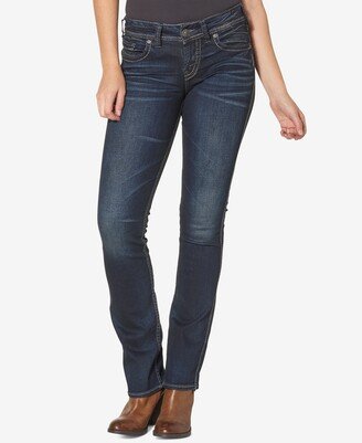 Suki Mid Rise Curvy Slim Bootcut Jeans