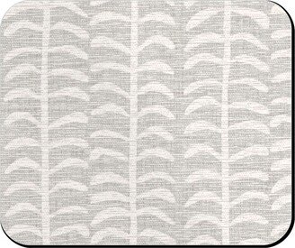 Mouse Pads: Grasscloth Vine - Neutral Mouse Pad, Rectangle Ornament, Gray