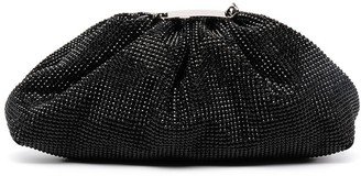 Crystal-Embellished Clutch Bag-AA