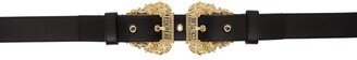 Black Couture1 Double Buckle Belt