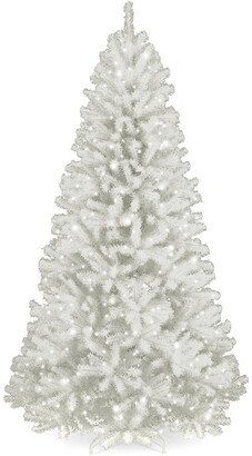 National Tree Company 7.5Ft North Valley White Spruce Tree With 600 Clear Lights