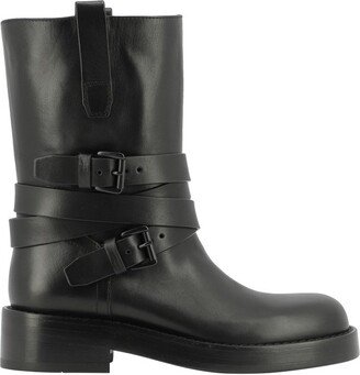 Julian A. Buckle Ankle Boots