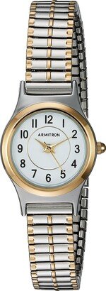 Armitron Women's 75/5420WTTT Easy To Read Dial Two-Tone Expansion Band Watch