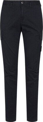 Mid-Rise Tapered Cargo Trousers-AA