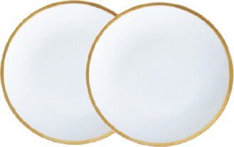 Golden Edge 6 Bread and Butter Plates - Set of 2