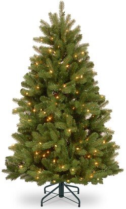 National Tree Company National Tree 4.5' Feel Real Newberry Spruce Hinged Tree with 400 Clear Lights