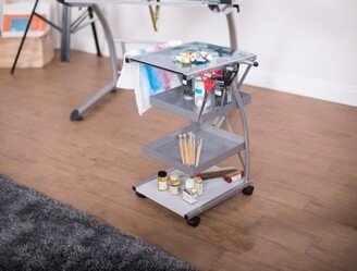 Studio Designs Triflex Mobile 4-Shelf Organizer Cart