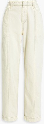 High-rise straight-leg jeans-AL