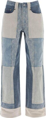 Regenerated wide-leg jeans-AD