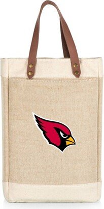 NFL Arizona Cardinals Pinot Jute Insulated Wine Bag - Beige