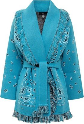 Bandana Jacquard Knit Coat