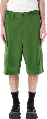 Button Detailed Cargo Shorts-AB