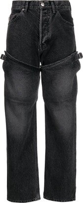 Detailed Straight-Leg Jeans