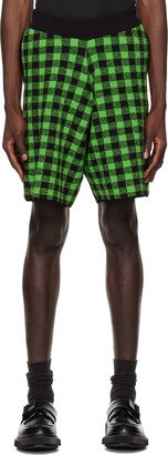 ZANKOV Black & Green Diego Shorts