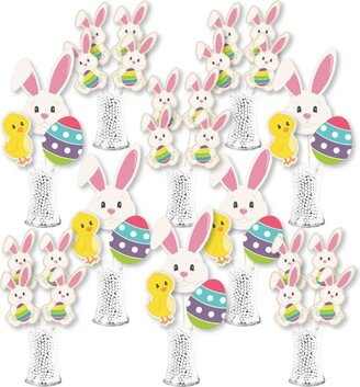 Big Dot Of Happiness Hippity Hoppity - Easter Centerpiece Sticks - Showstopper Table Toppers - 35 Pc