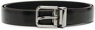 Logo-Engraved Buckle Belt-AB