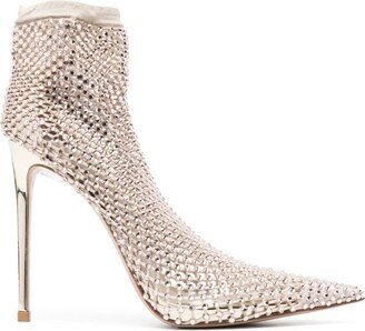 Gilda 125mm crystal-embellished pumps