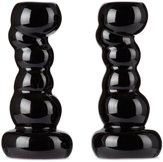 Black B34 Candle Holder Set