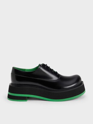 Striped Platform Oxfords