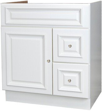 30X21 Linen White Bathroom Vanity Cabinet with Drawers