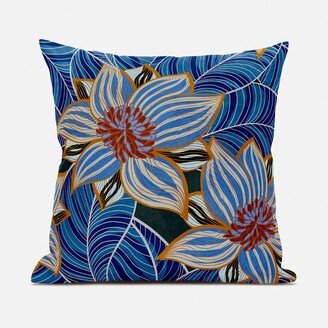 Amrita Sen Designs Amrita Sen Mangnolia Flower and Leaf Indoor Outdoor Pillow-AA