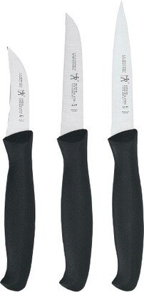 3-pc Paring Knife Set - Black