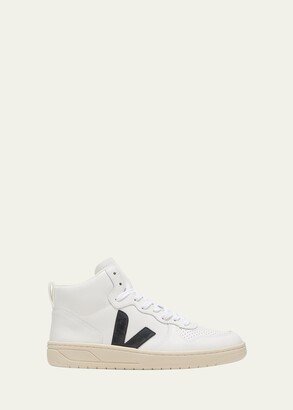 V-15 Bicolor High-Top Sneakers