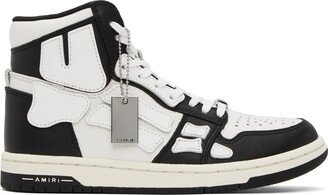 Black & White Skel Top Hi Sneakers