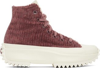 Burgundy Run Star Hike Sneakers