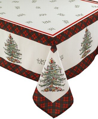 Christmas Tree Tartan Multicolored 60x84 Tablecloth