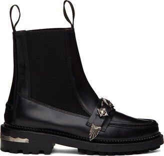 Black Hard Chelsea Boots