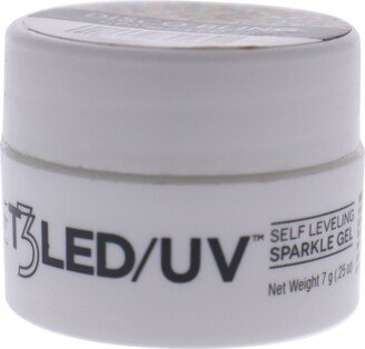 T3 Self Leveling Sparkle Gel - Disco Bling by Cuccio Pro for Women - 0.25 oz Nail Gel