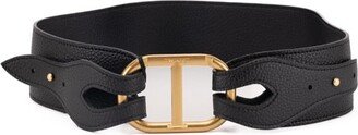 Belt With Logo Buckle