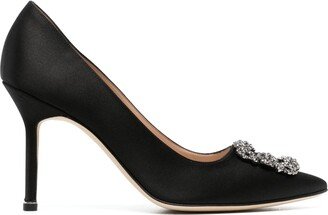 Hangisi 90mm satin pumps