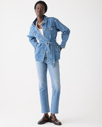 Tall 9 demi-boot crop jean in Brommell wash