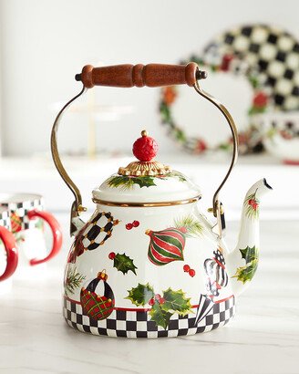 Deck The Halls Tea Kettle, 2 Qt