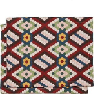 Geometric-Pattern Placemat (Set Of Two)