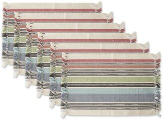 Design Import Mediterranean Stripe Placemat, Set of 6