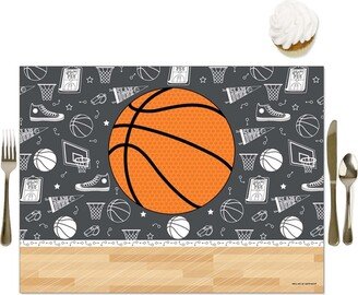 Big Dot Of Happiness Nothin' but Net - Basketball - Party Table Decorations - Party Placemats - 16 Ct