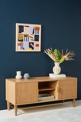 Wallace Cane and Oak Media Console