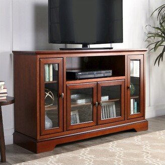 Glass Door Traditional Highboy TV Stand for TVs up to 58 - Saracina Home