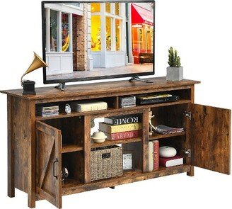 60''Industrial TV Stand Entertainment Console Center w/ Shelve & Cabinet