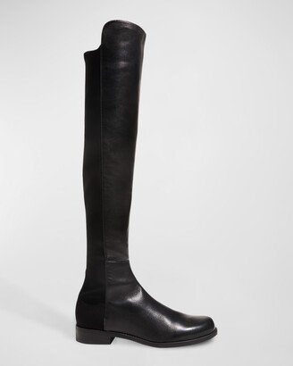 5050 Leather Over-the-Knee Boots-AB