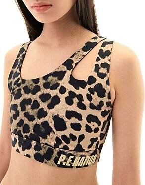 Valley Animal Print Cutout Sports Bra